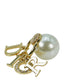 Dior Fake Pearl Rhinestone Tribal Earring - Gold Plated