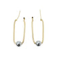 K18 Yellowgold Whitegold Earring