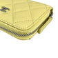 CHANEL Materasse Lambskin Coin Case - Yellow