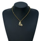 CHANEL Pearl Crystal Roller Skate Necklace - Gold Plated