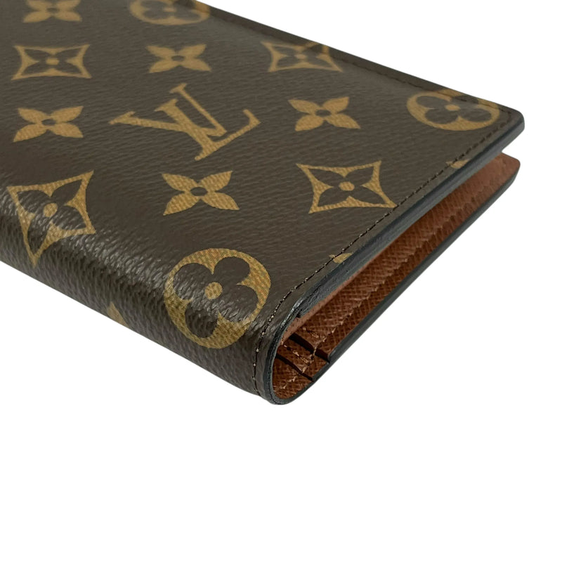 Louis Vuitton Monogram Portefeuille Brazza Long Wallet - Brown