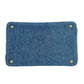 PRADA Canapa Denim Tote Bag Hand Bag - Blue