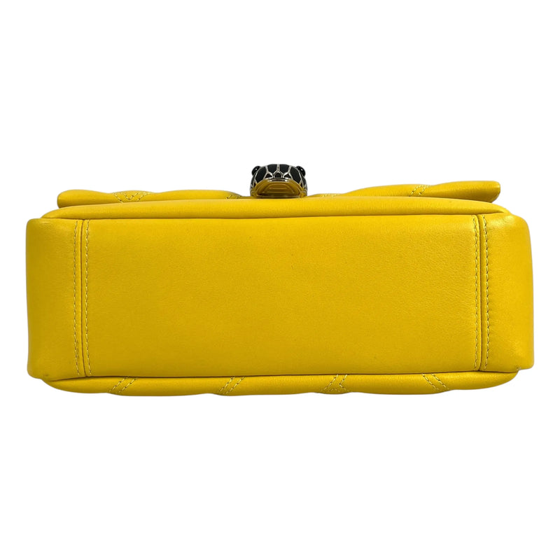 BVLGARI Serpenti Cabochon Chain Shoulder Bag - Yellow