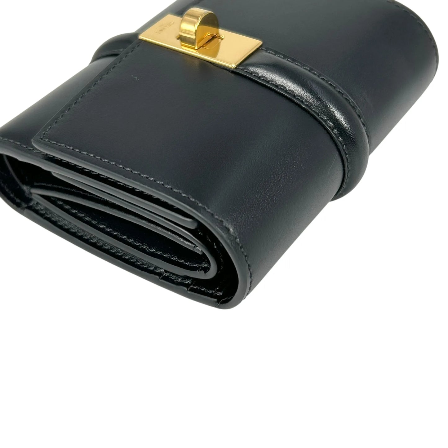CELINE Trifold Calfskin Compact Wallet 16 - Black
