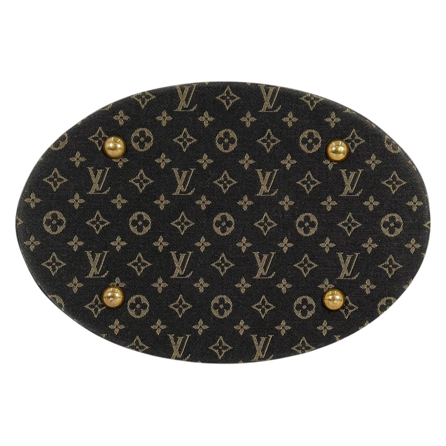 Louis Vuitton Monogram Mini Lin Bucket Bag Hand Bag - Darkbrown