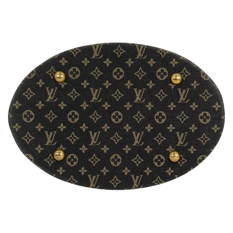 Louis Vuitton Monogram Mini Lin Bucket Bag Hand Bag - Darkbrown