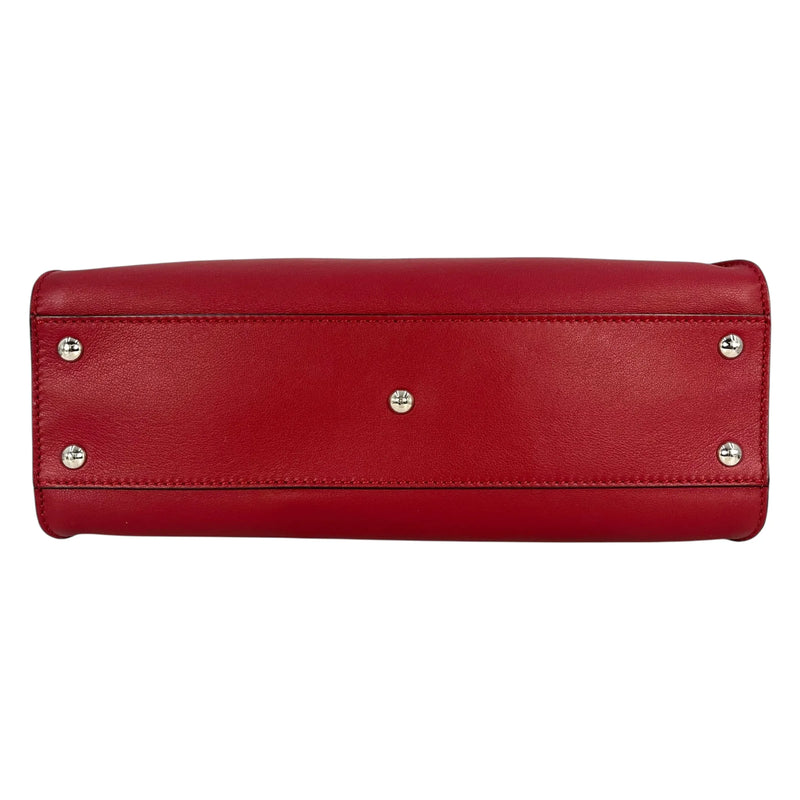 Fendi Peekaboo Iconic Medium Hand Bag Shoulder Bag - Red