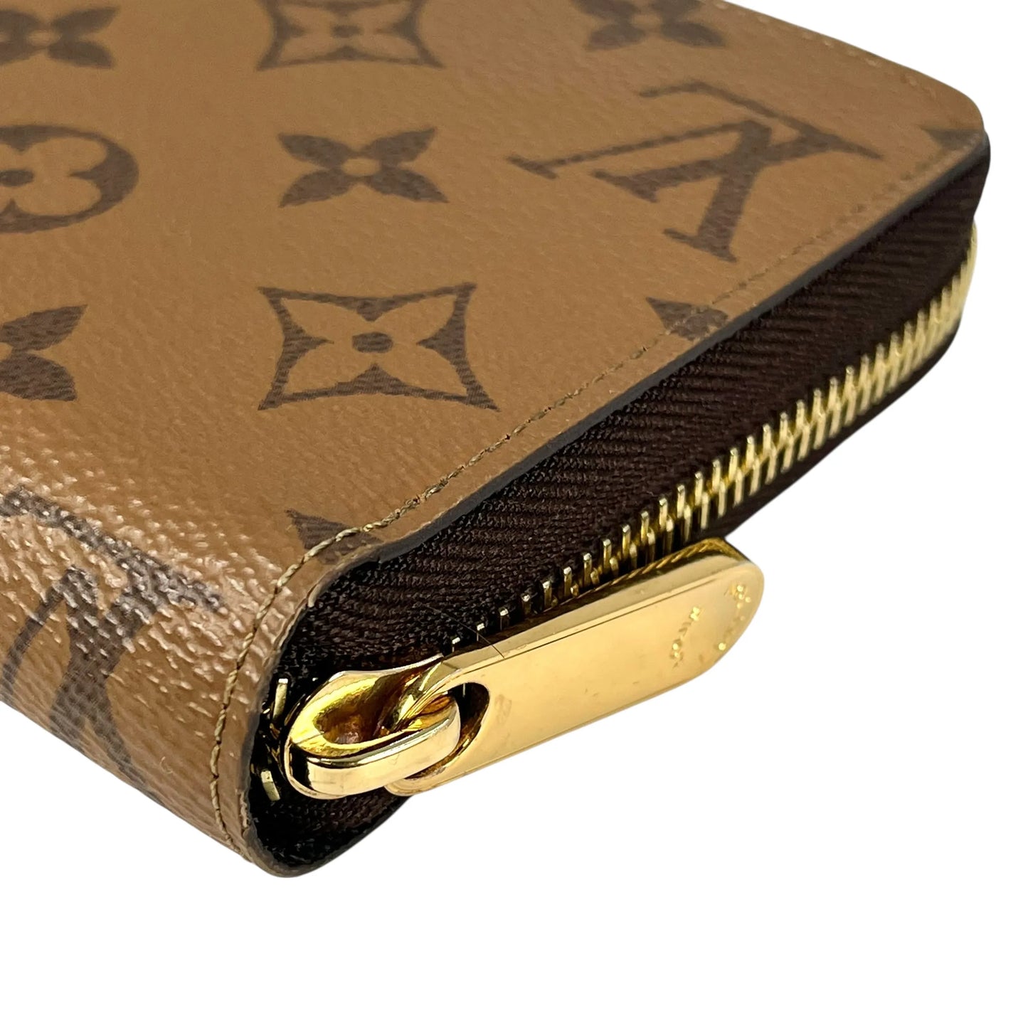 LOUIS VUITTON Monogram Reverse Zippy Long Wallet - Brown