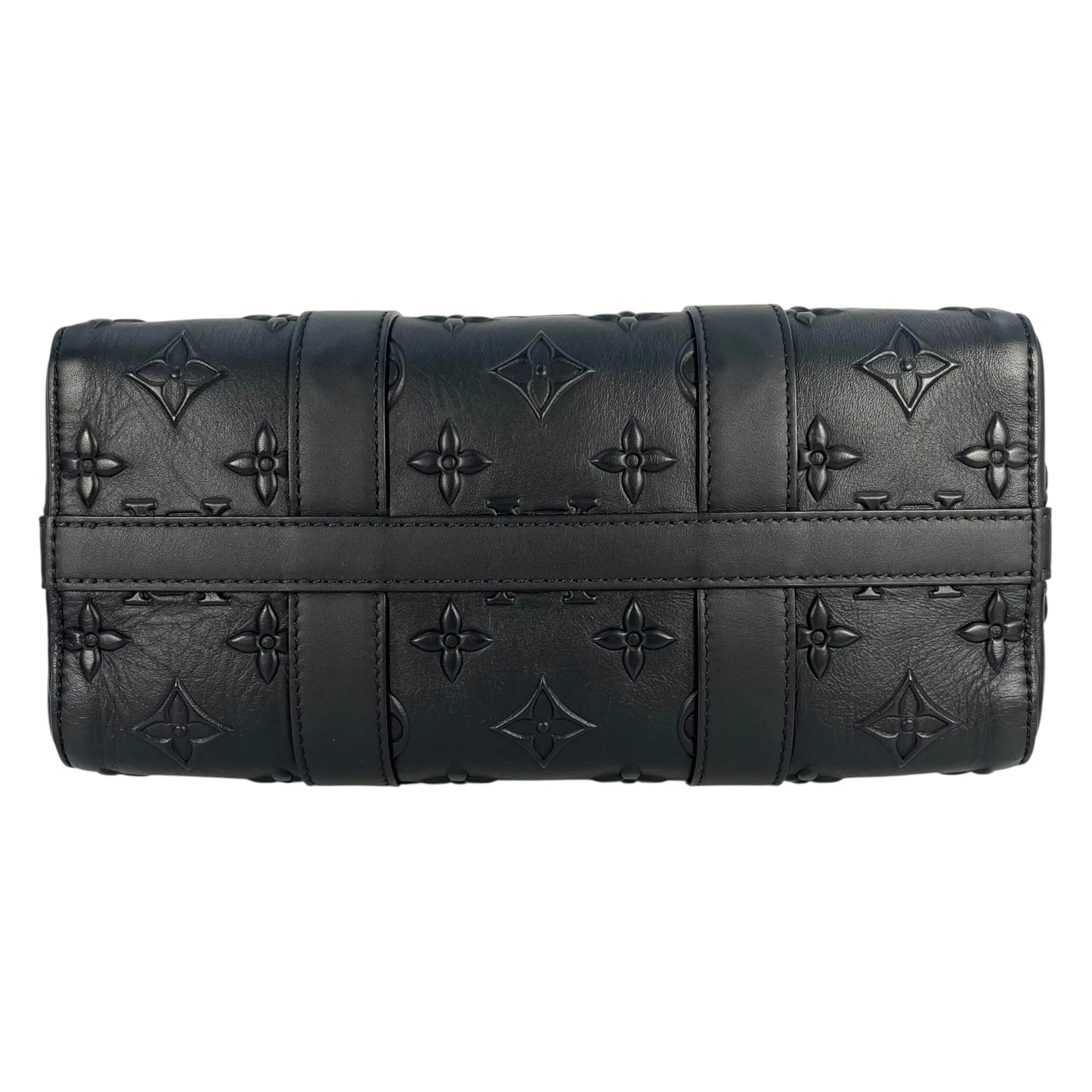 LOUIS VUITTON City Keepall Monogram Seal Shoulder Bag - Black
