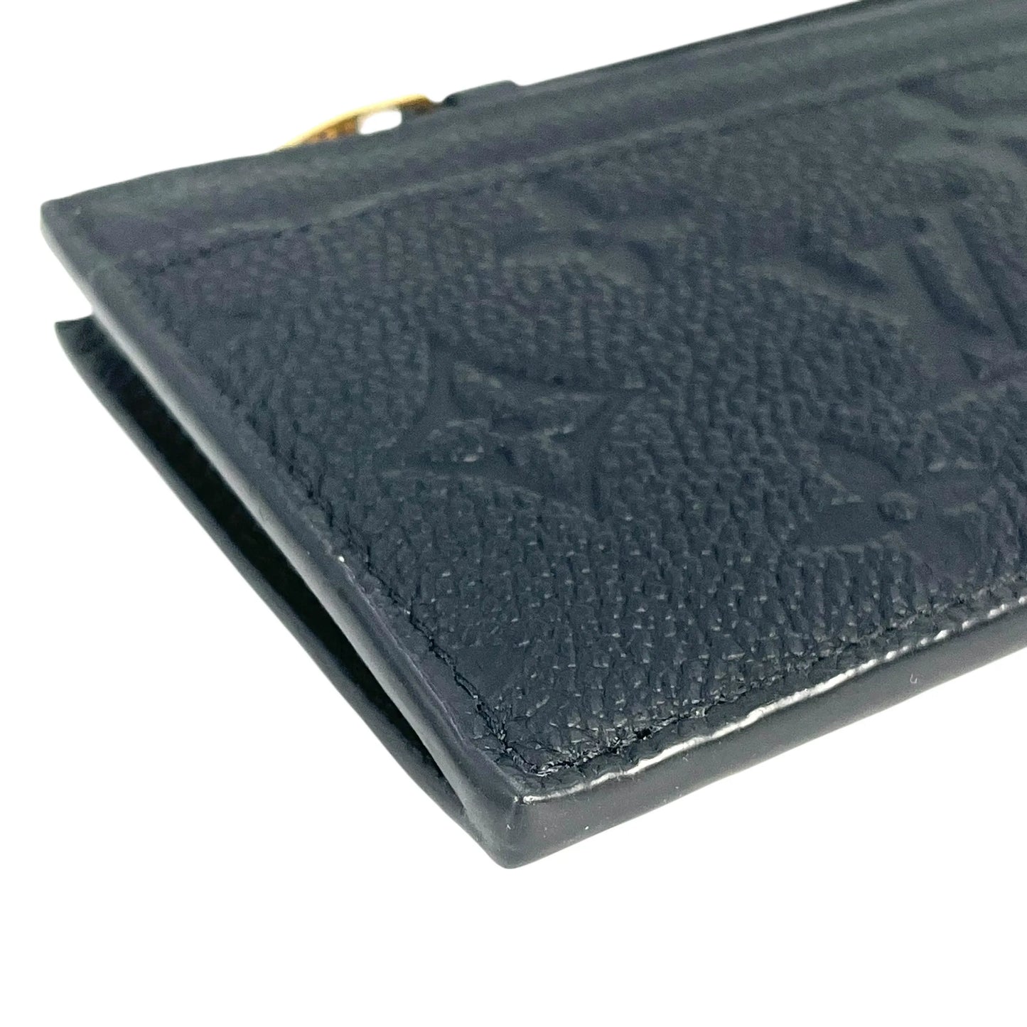 LOUIS VUITTON Porte Carte Monogram Empreinte Coin Case and Card Case - Black 
