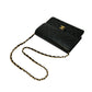 CHANEL Matelasse Lambskin Chain Shoulder Bag - Black