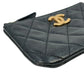 CHANEL Caviar Leather Classic Zip Coin Case - Black 