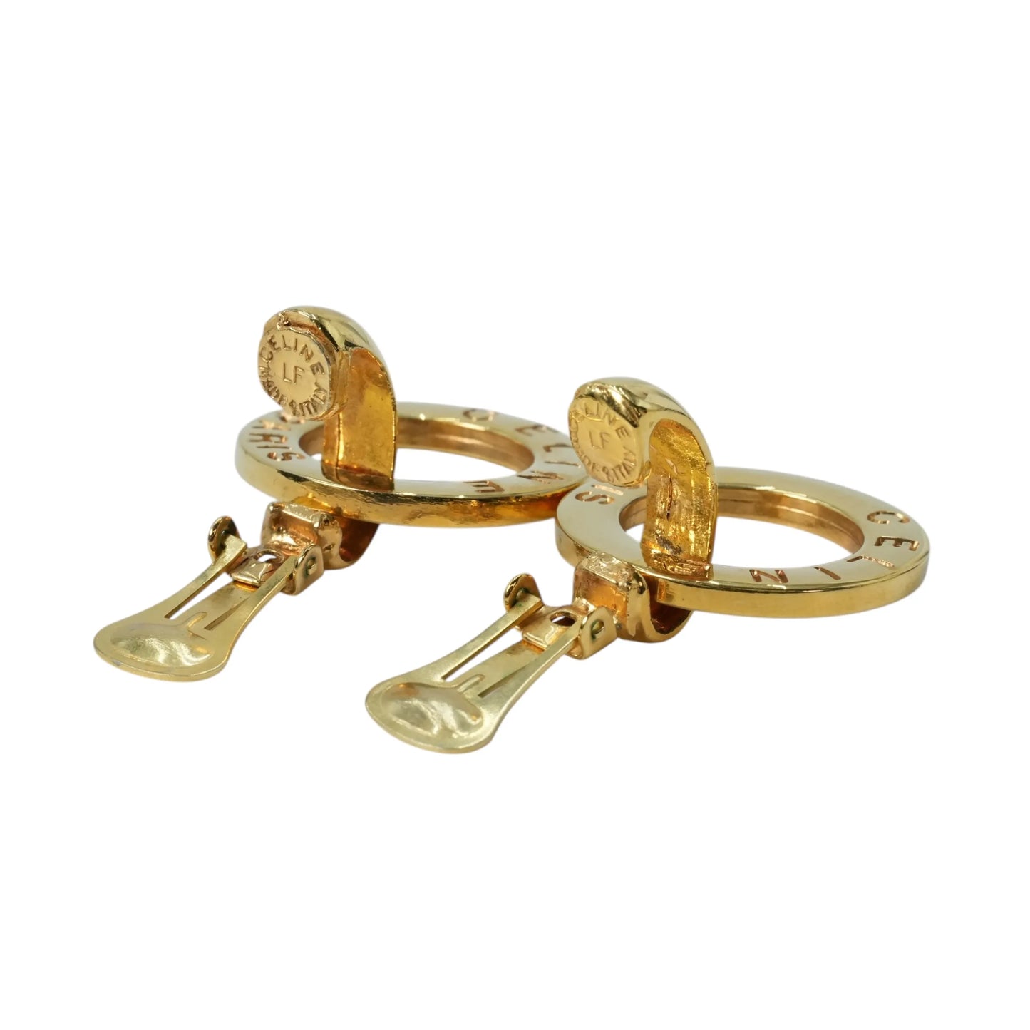 CELINE サークル ロゴ ピアス - GP