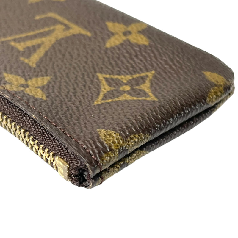 LOUIS VUITTON モノグラム ポシェットクレ キーケース コインケース - ブラウン