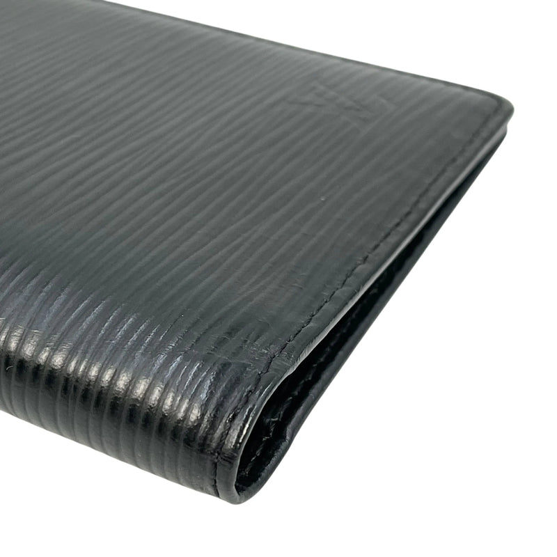 LOUIS VUITTON Epi Leather Wallet Card Case - Black 