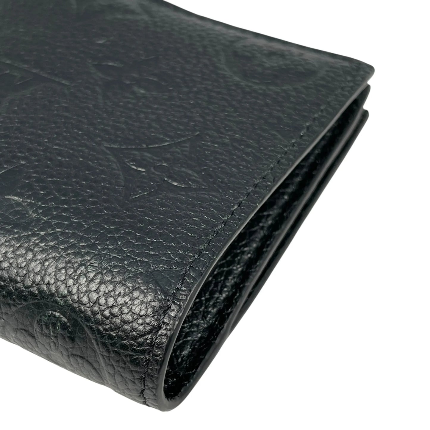 Louis Vuitton Monogram Empreinte Bifold Wallet, Compact Wallet, and Coin Case - Black 