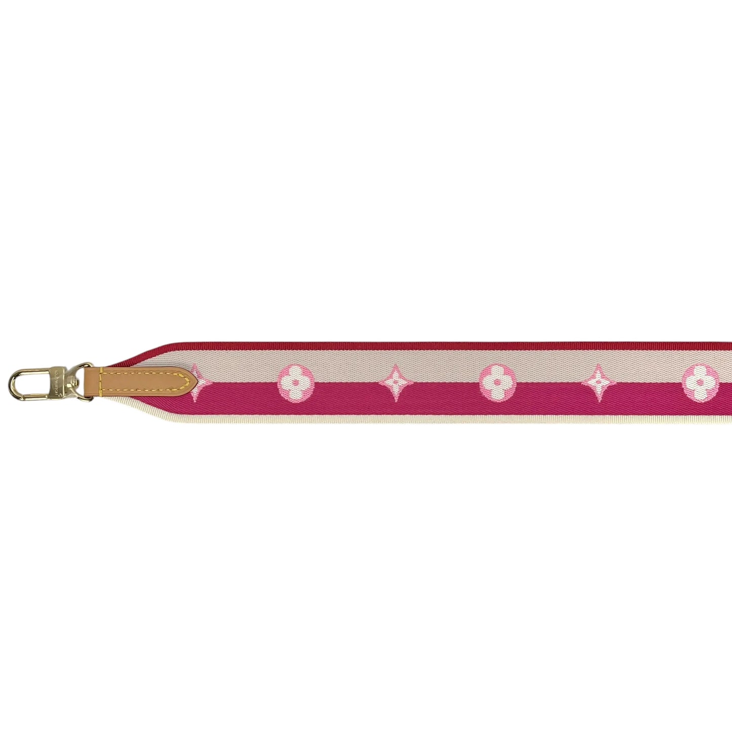 LOUIS VUITTON Bandouliere Jacquard Shoulder Strap - Pink and Beige - 35894 