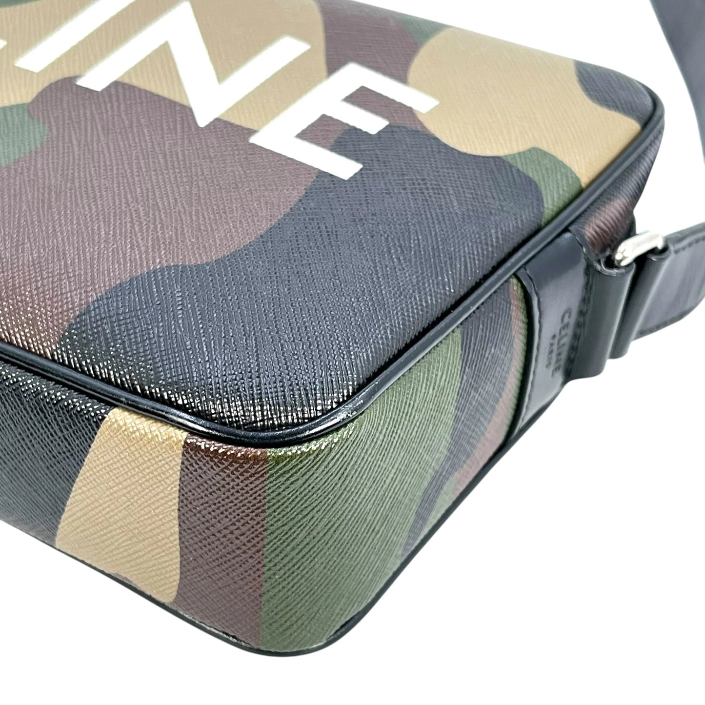 CELINE Camouflage Leather Shoulder Bag - Khaki 