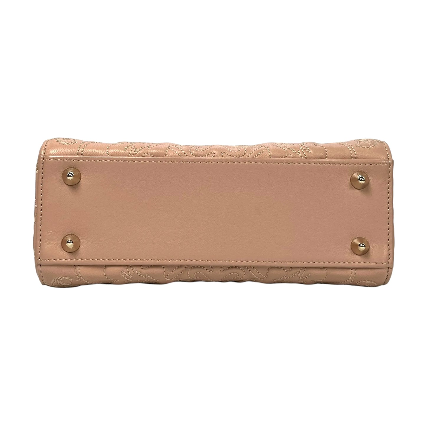 Christian Dior Lady Dior Lambskin Handbag/Shoulder Bag - Pink