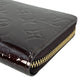 LOUIS VUITTON Monogram Vernis Zippy Wallet Long Wallet - Dark Brown 