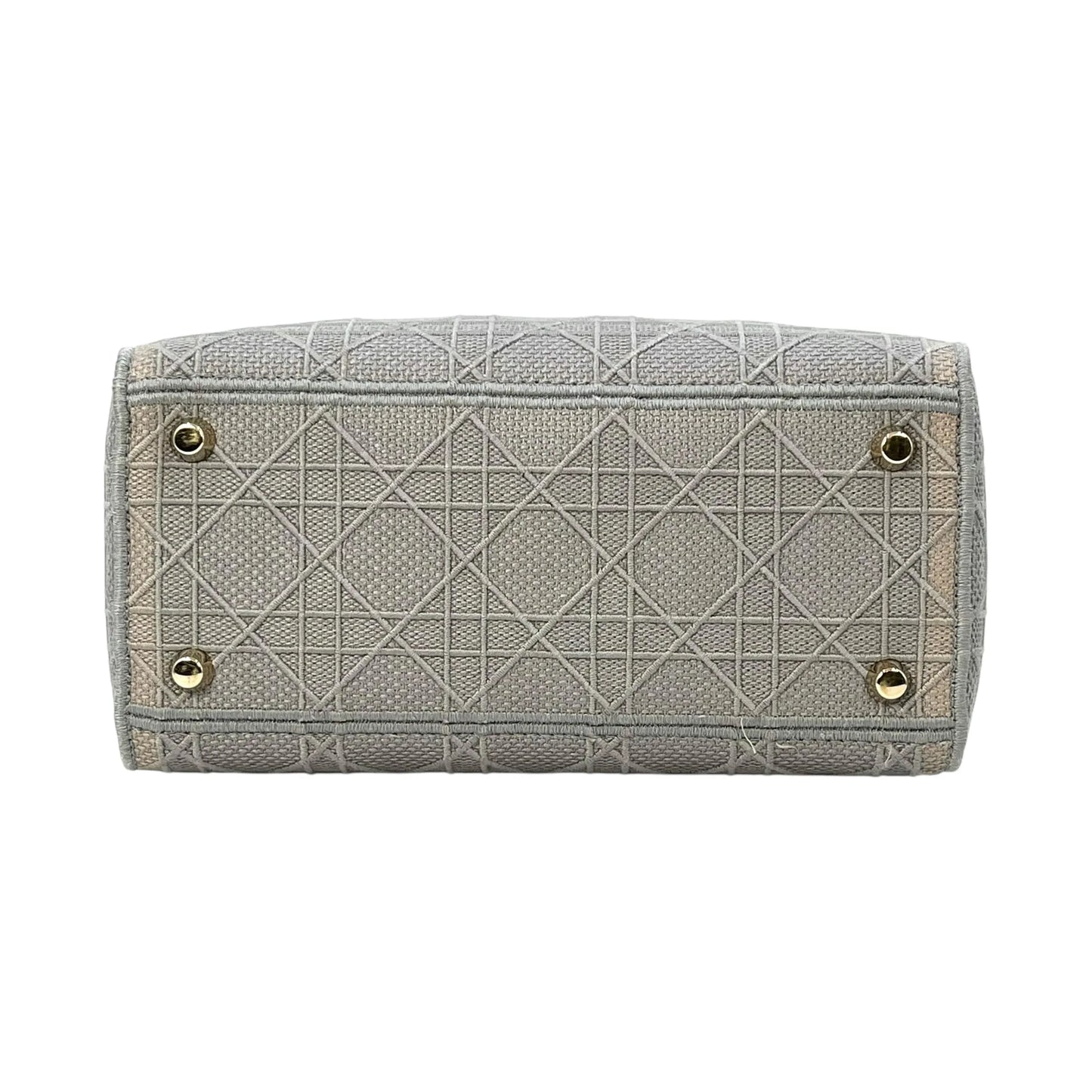Christian Dior Lady Dior Handbag Shoulder Bag - Gray 