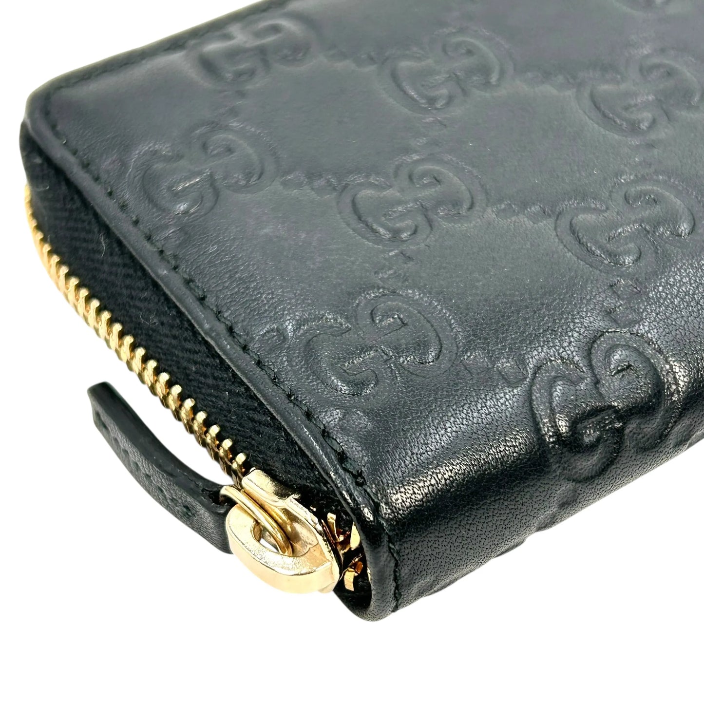 GUCCI グッチシマ GGパターン レザー コインケース - ブラック