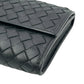 BOTTEGA VENETA Intrecciato Leather Long Wallet - Black 