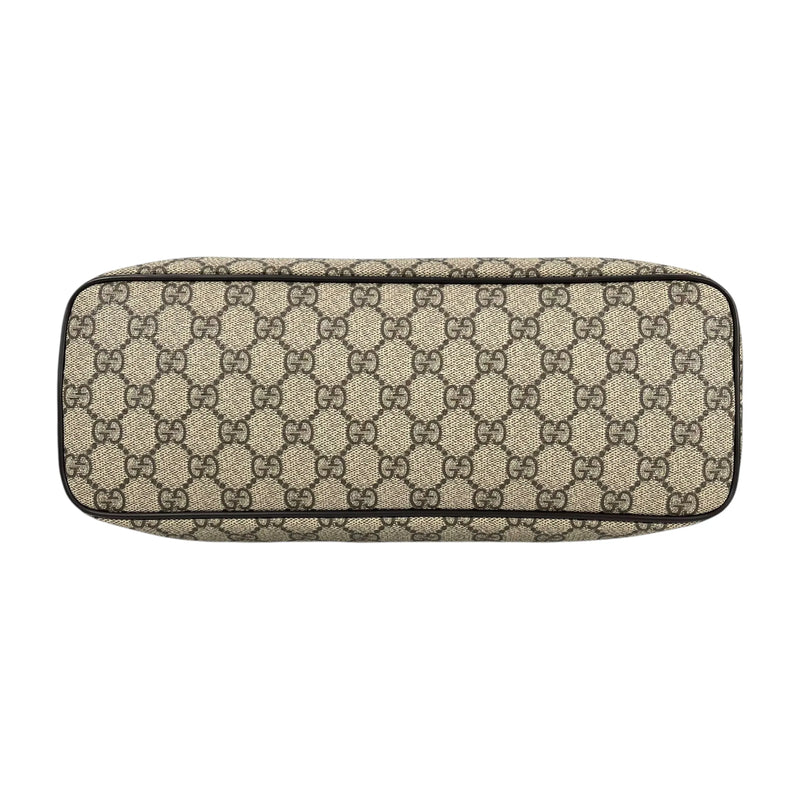 GUCCI GGスプリーム キャンバス ハンドバッグ ショルダーバッグ - ブラウン