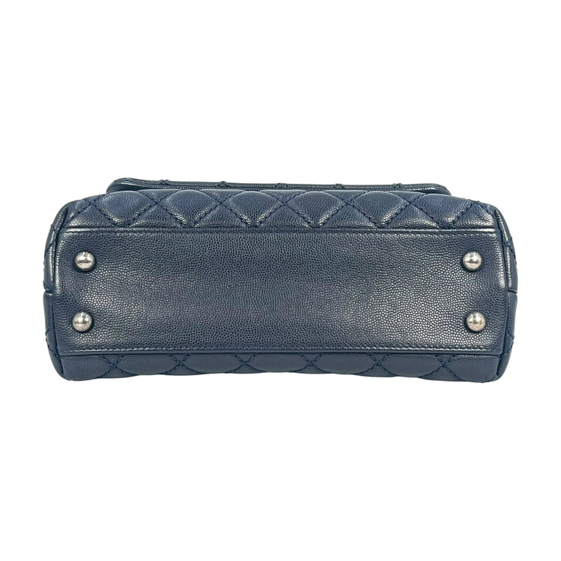 CHANEL ココハンドル キャビアスキン ハンドバッグ チェーンショルダー