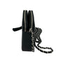 CHANEL Chevron Lambskin Chain Wallet - Black