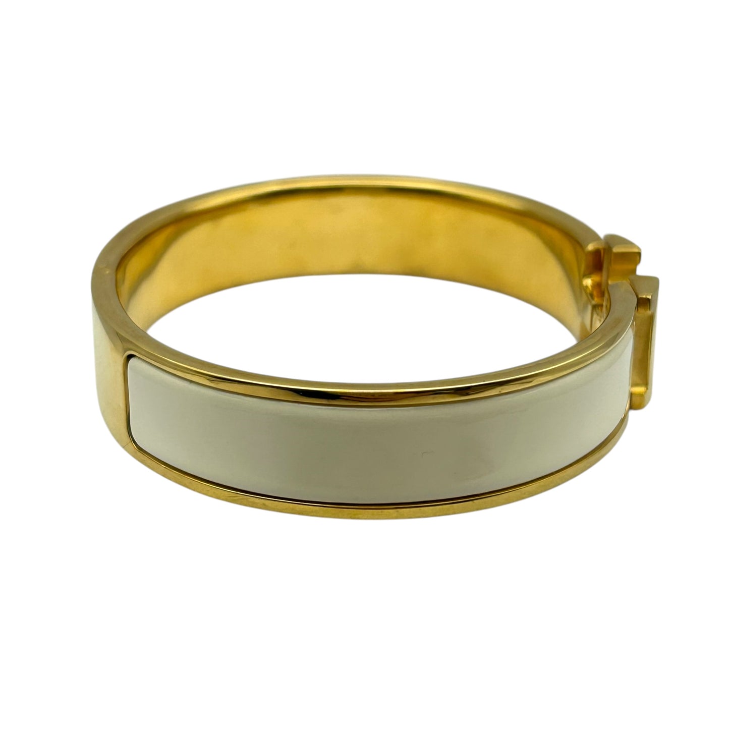 HERMES Clic H Cream Gold