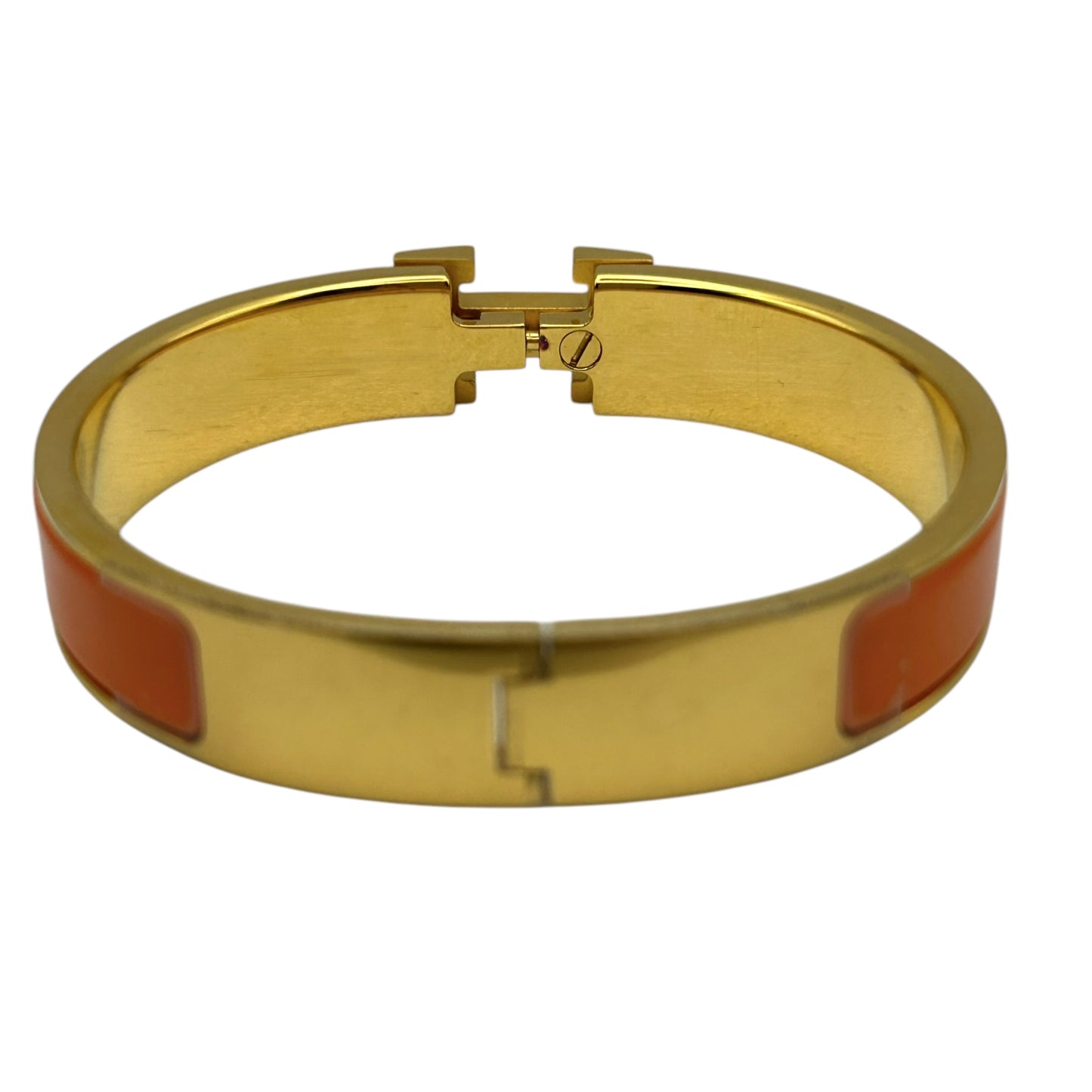 HERMES Clic H Orange Gold