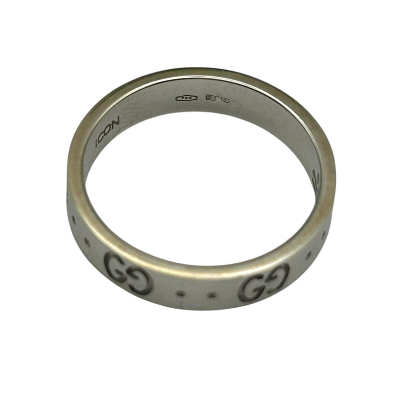 GUCCI Icon Ring 18KWG Jewelry
