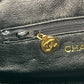 CHANEL Fringed Charm Chain Shoulder Green