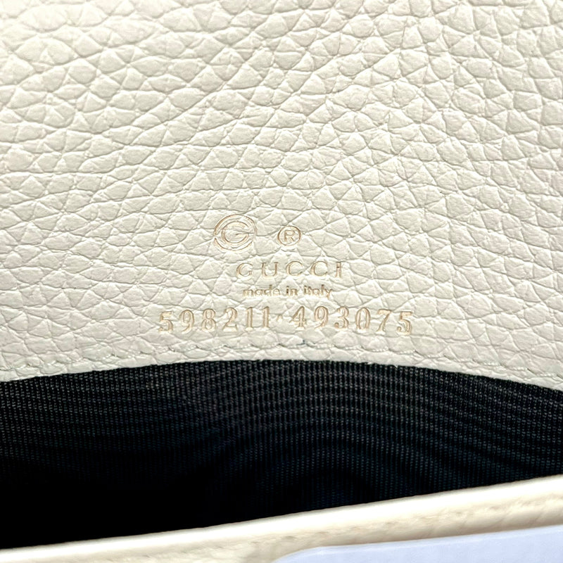 GUCCI Soho Chain Wallet - Cream
