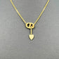 Dior CD Necklace Crystal Heart Charm