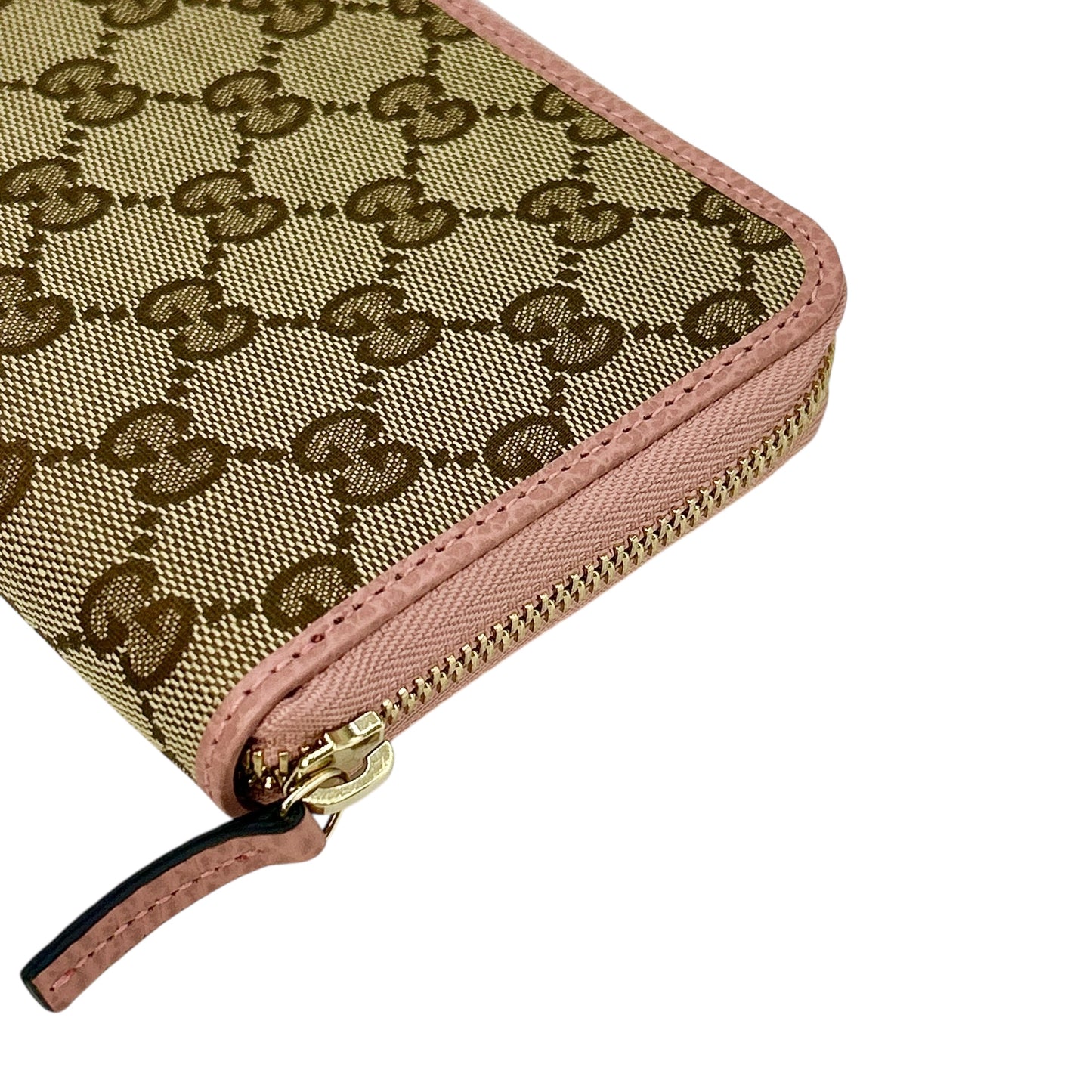 GUCCI GG Canvas Zip Around Long Wallet