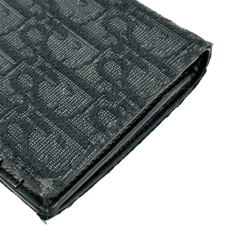 Dior Oblique Vertical Long Wallet - Black