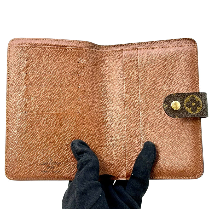 Louis Vuitton Monogram Portefeuille Porte-Papier Zip Compact Wallet - Brown - 32441
