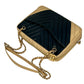CHANEL Chevron V-Stitch Coco Mark Hand Bag