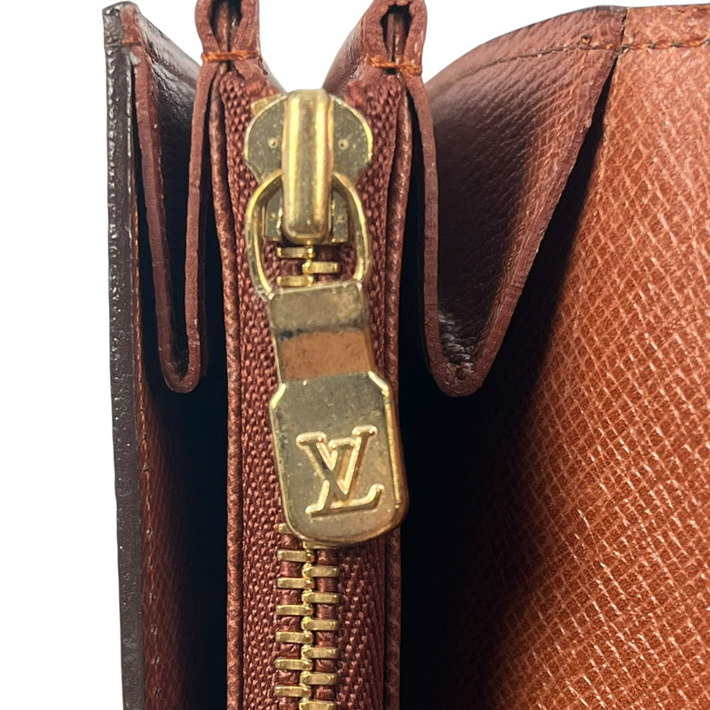 Louis Vuitton Monogram Portemonnaie Credit Bi-fold Long Wallet - Brown 31496