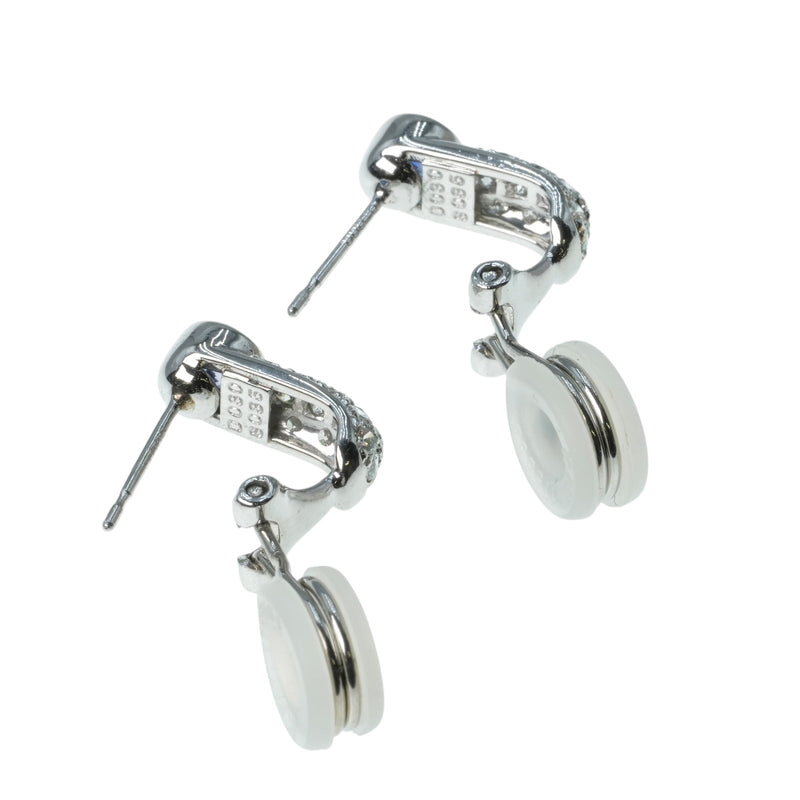 Sapphire Platinum Earring Pt900