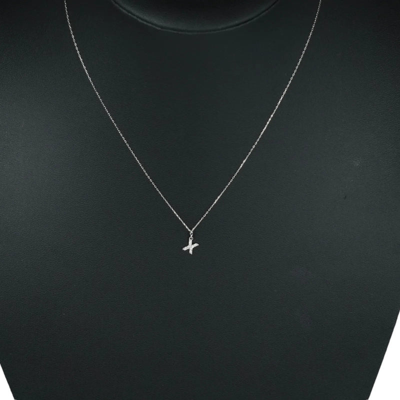 K18WG Cross Necklace