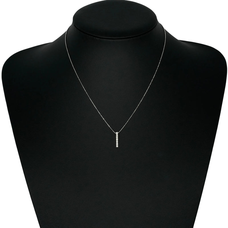 K14WG 7P Diamond Necklace