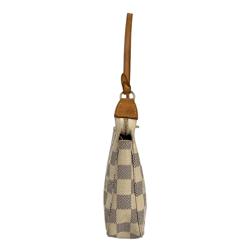Louis Vuitton Damier Azur Pochette Accessories Pouch - White