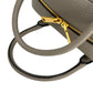 PRADA Vitello Leather Hand Bag - Gray