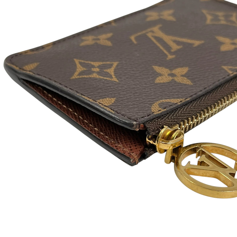 Louis Vuitton Monogram Porte Cartes Rommy Card Case - Brown