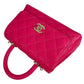 CHANEL Coco Handle 19XXS Caviar Skin Hand Bag - Pink