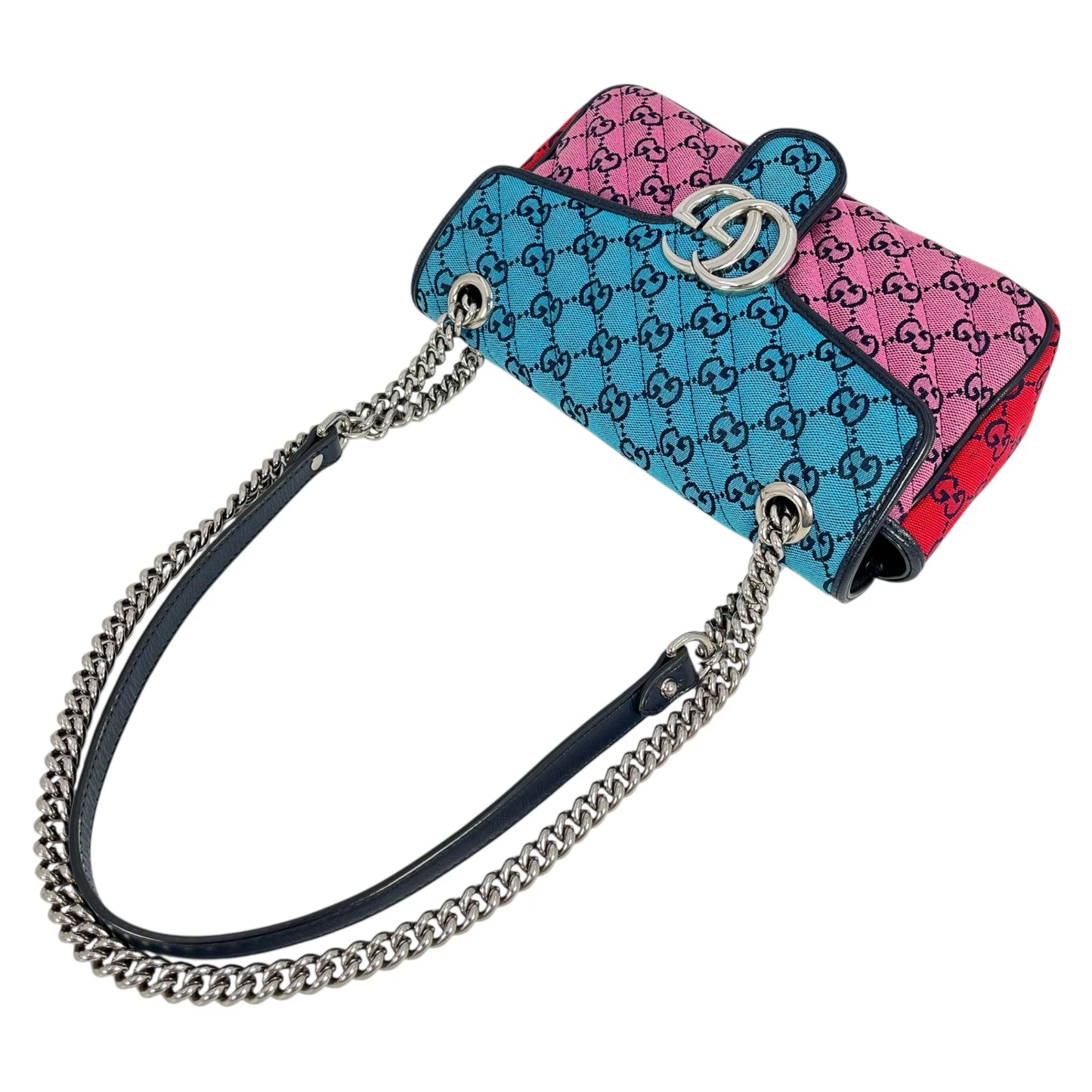 GUCCI GG Marmont Chain Shoulder Bag - Multicolor 