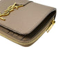Saint Laurent YSL Zippy Compact Wallet - Beige